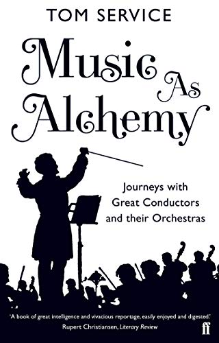 Book cover: black silhouette of a conductor leading an orchestra.
