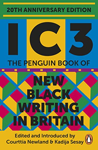 Book cover with colorful geometric patterns and title "Ic3: The Penguin Book of New Black Writing in Britain".