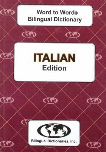 Red cover of an Italian-English bilingual dictionary with globe logo.