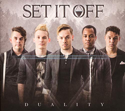 CD cover for Set It Off’s “Duality” featuring a group portrait.