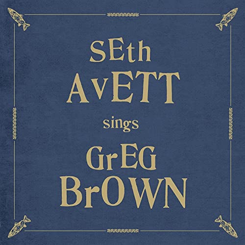 Seth Avett album cover with text and decorative fish illustrations.