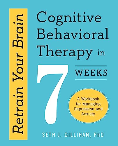 Book cover: “Retrain Your Brain” with large number 7 and yellow accents.