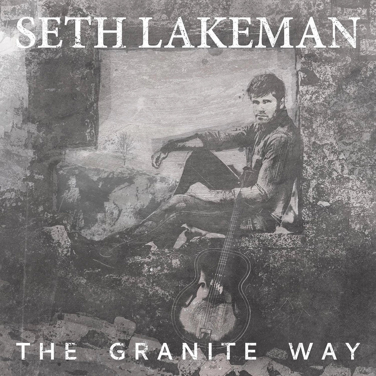Black and white album cover featuring Seth Lakeman with a guitar.