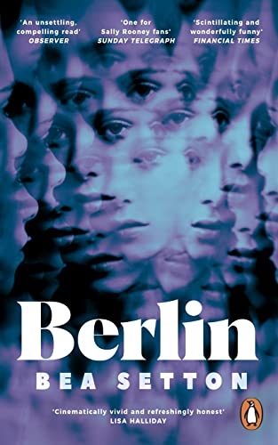 Book cover for “Berlin” by Bea Setton with repeated face imagery.