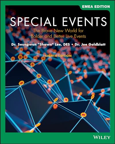 Book cover for “Special Events,” eighth edition, with abstract network design.