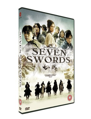 DVD cover for "Seven Swords" featuring warriors on horseback.