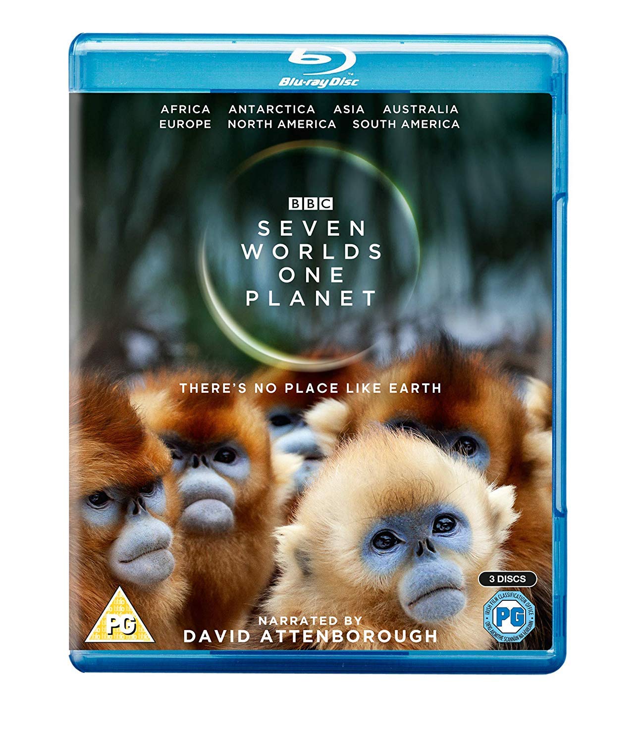 Blue-ray case with a documentary cover featuring a group of monkeys.
