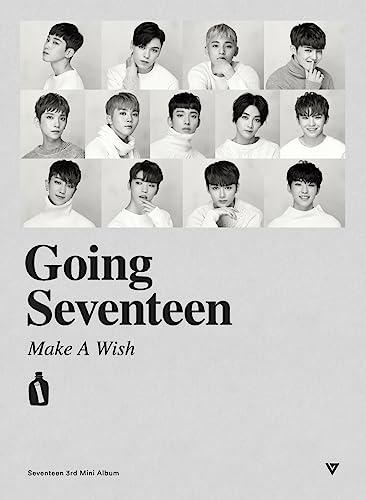 Black and white album cover featuring group portrait of Seventeen.