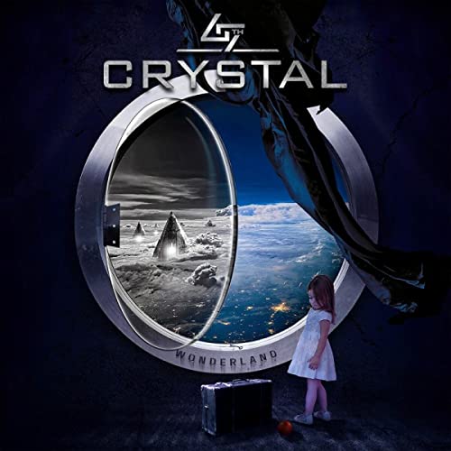 CD cover: girl by a window looking at a lunar landscape.