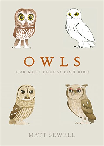 Book cover featuring illustrations of four different owl species.