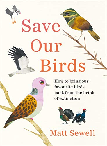 Book cover featuring colorful bird illustrations and the title Save Our Birds.