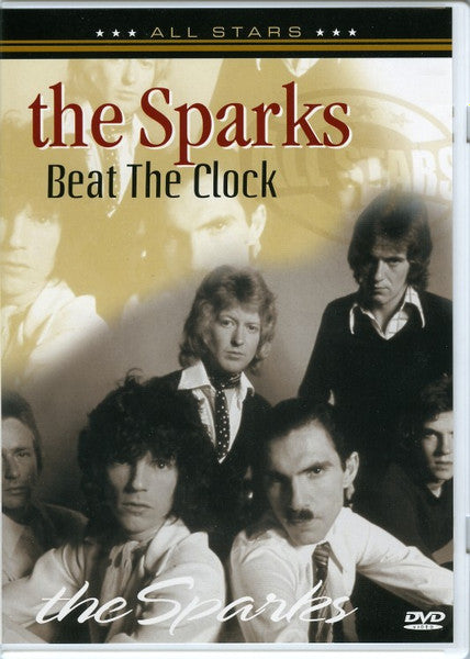DVD cover featuring a black and white photo of the band Sparks.