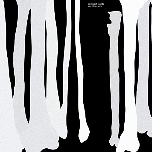 CD cover with abstract white shapes resembling bones on black background.