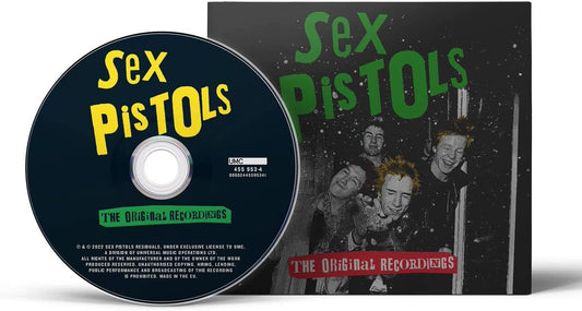 Sex Pistols CD and case with band photo in black and white.