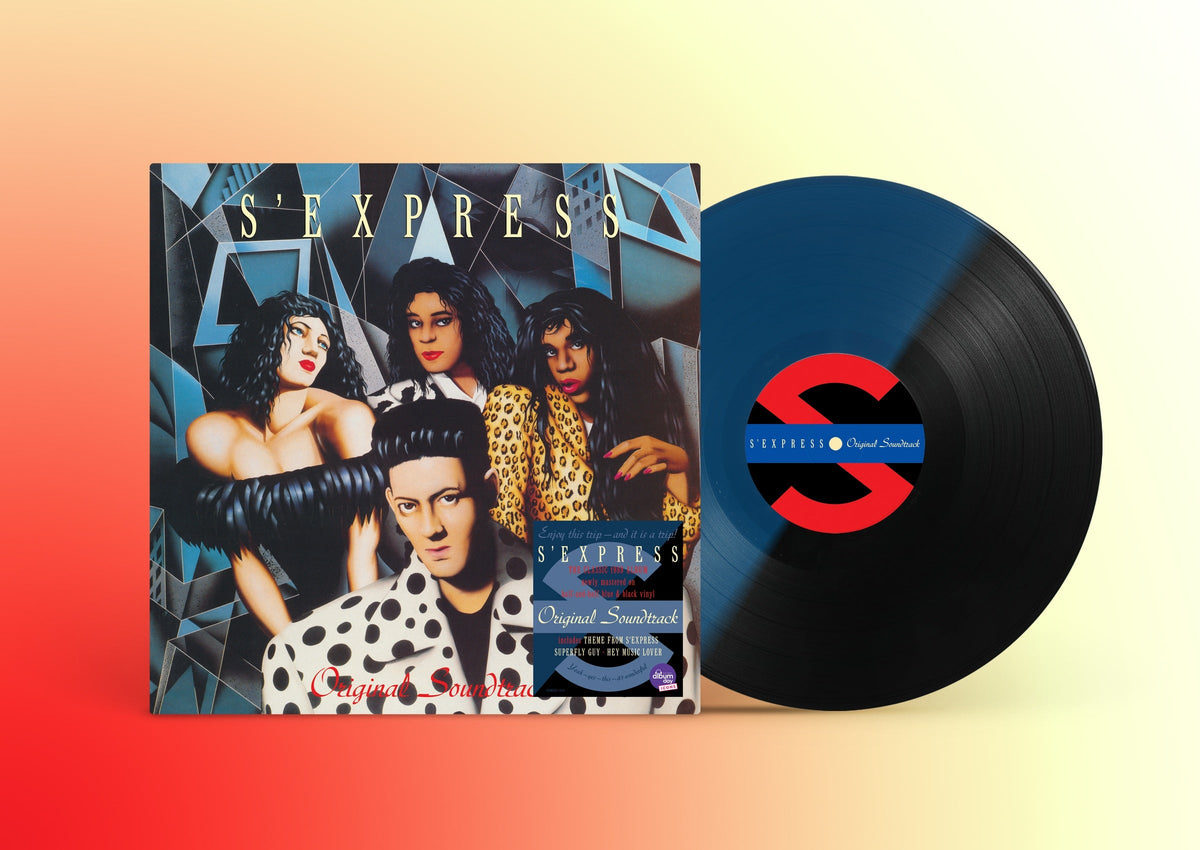 S'Express soundtrack vinyl record with album cover featuring a band portrait.