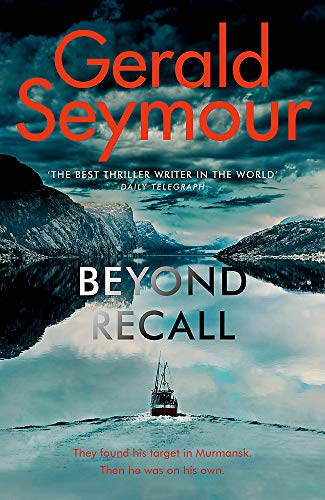 Book cover: "Beyond Recall" by Gerald Seymour, featuring a fjord and sailboat.