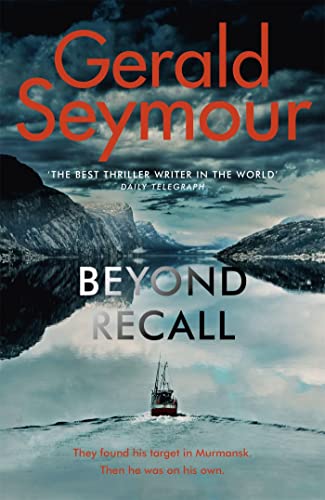 Book cover: "Beyond Recall" by Gerald Seymour, featuring a seascape.