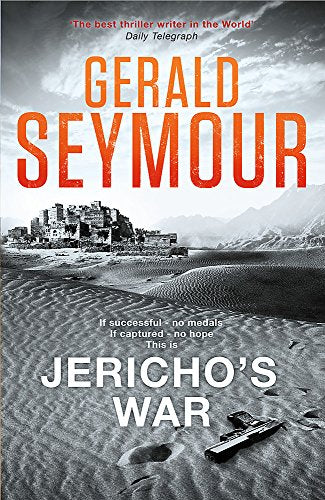 Book cover for "Jericho's War" featuring a ruined city and red text.