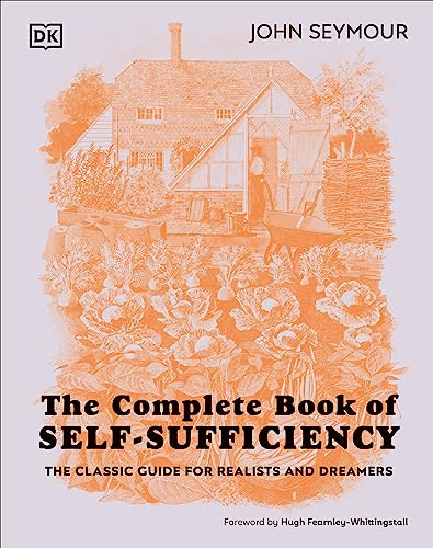 Book cover featuring an orange illustration of a garden and house with title text.