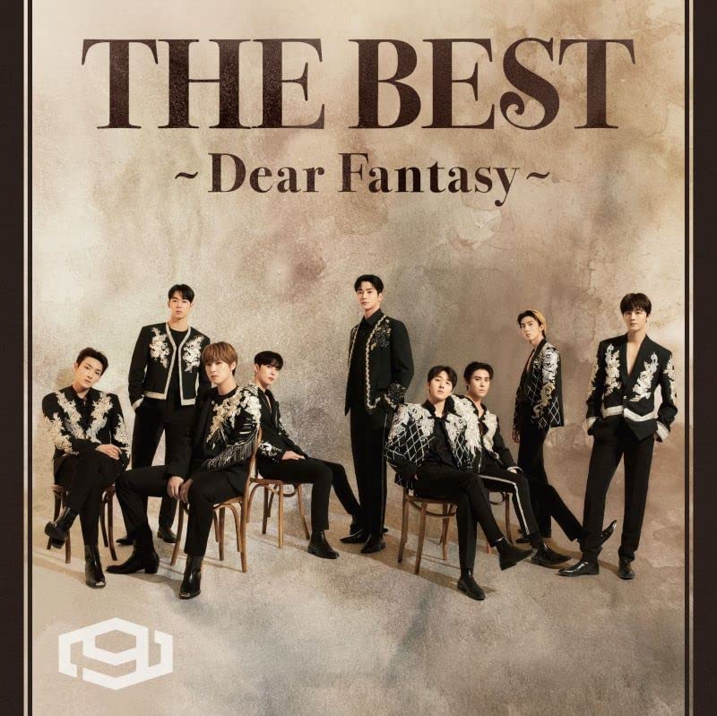 Sf9 band members in ornate jackets on album cover.
