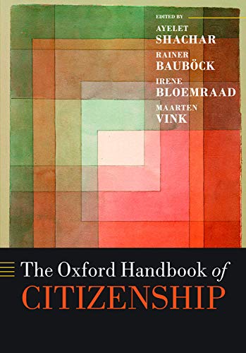 Book cover: "The Oxford Handbook of Citizenship" with abstract geometric design.