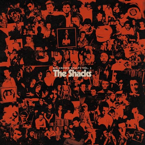 The Shacks' "Big Crown Vaults Vol. 2" vinyl album cover with many faces.