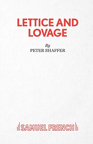 White book cover with red text: "Lettice and Lovage" by Peter Shaffer.