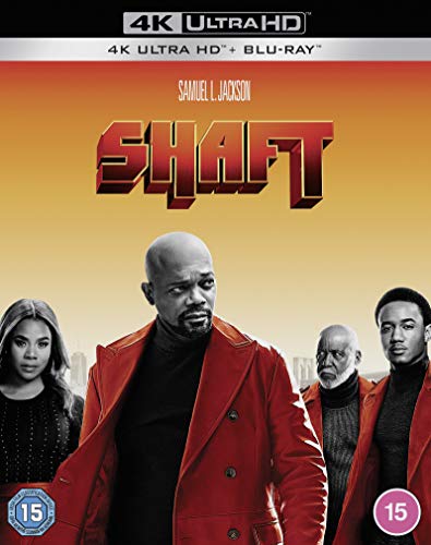 Blu-ray cover art featuring Samuel L. Jackson and cast members against an orange background.
