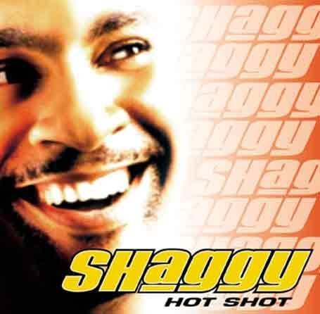 CD cover for Shaggy’s “Hot Shot” featuring a close-up of the artist.