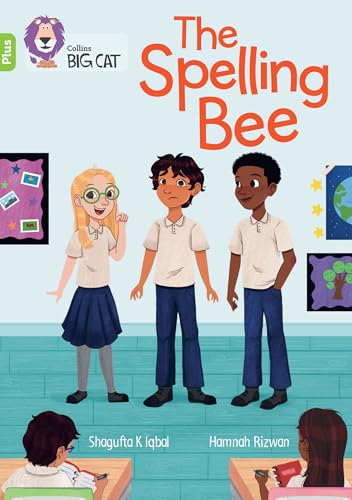 Book cover: "The Spelling Bee" with illustration of children in a classroom.