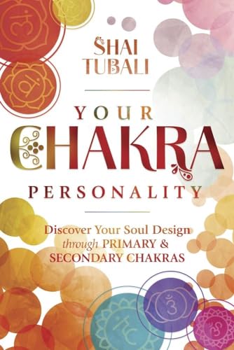 Book cover with colorful chakra symbols and the title “Your Chakra Personality”.