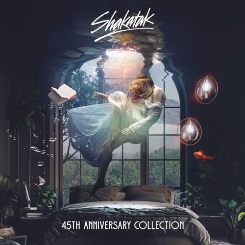 Shakatak 45th Anniversary Collection CD cover with a woman floating in a room.