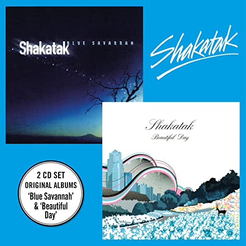 Shakatak 2 CD set featuring Blue Savannah and Beautiful Day album cover art.