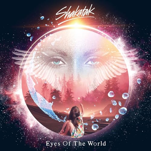Shakatak album cover: eyes within a glowing orb and landscape.