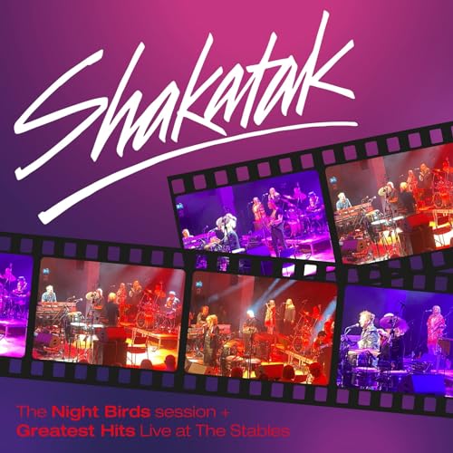 Shakatak CD cover with band performance photos in filmstrip frames.