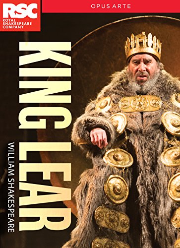 DVD cover for Shakespeare’s King Lear featuring an actor in costume.