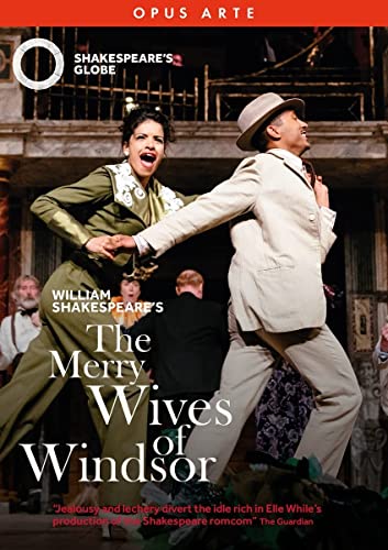DVD cover for Shakespeare’s “The Merry Wives of Windsor” stage production.