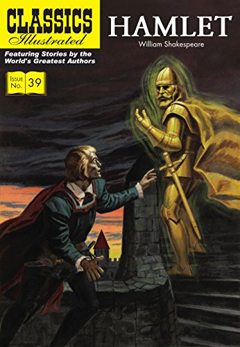 Cover of Classics Illustrated comic "Hamlet" featuring a ghostly figure.