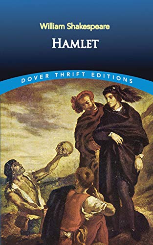 Cover of “Hamlet” by William Shakespeare, featuring a Renaissance painting.