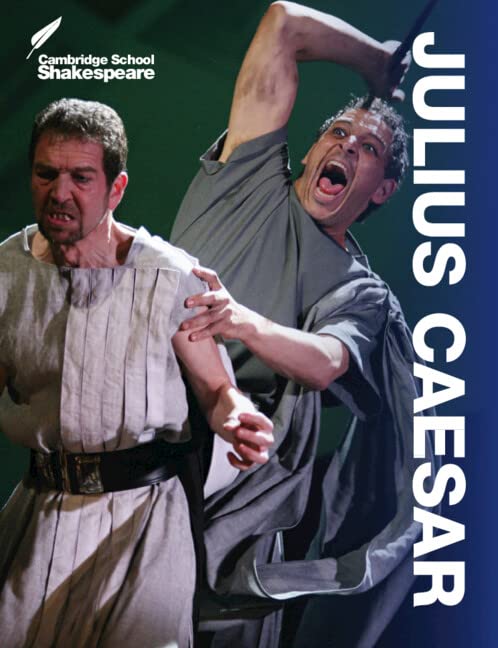 Book cover depicting two actors in Roman attire, one being stabbed.