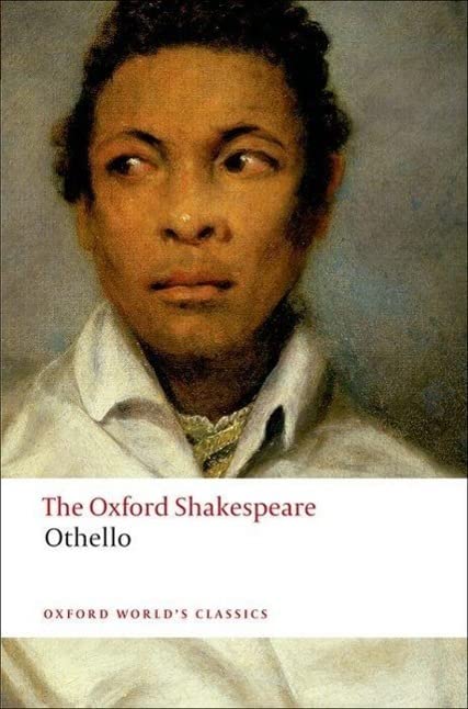 Book cover of Shakespeare’s Othello with a portrait of a dark-skinned man.