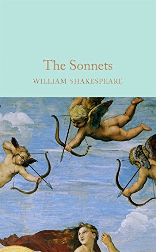 Book cover: "The Sonnets" by William Shakespeare with Renaissance artwork.