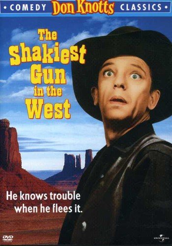 DVD cover for "The Shakiest Gun In The West" featuring Don Knotts.