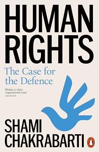 Book cover titled Human Rights: The Case for the Defence by Shami Chakrabarti.