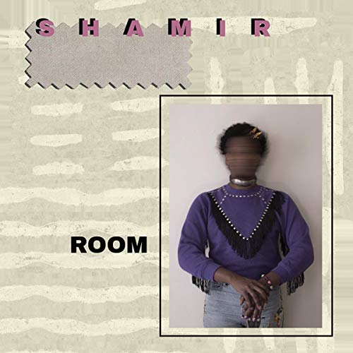 Album cover for Shamir’s “Room” featuring a portrait and textured background.