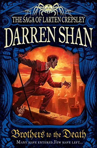 Book cover featuring a man in a red suit overlooking a city skyline.