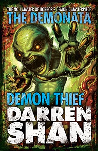 Book cover featuring a green, sharp-toothed demon reaching forward against a dark, textured background.