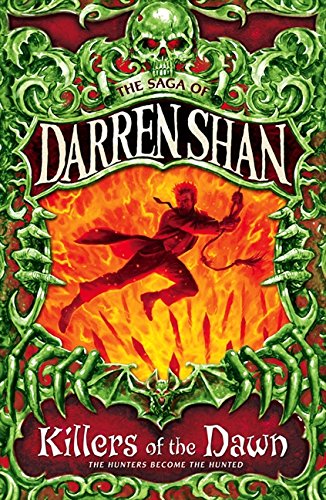 Book cover: red and green ornate design with a figure and bat wings.