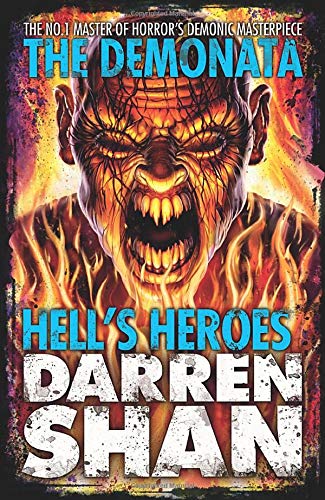 Book cover: demonic face engulfed in flames, title “Hell’s Heroes.”