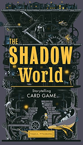 The Shadow World" game box with steampunk-style illustration of a complex machine.